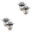 4Pcs Practical Bathroom Sink Drain Stoppers ABS Copper Silver Finish 5