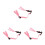 3Pièces Mentonnière Ajustable Casque Rose PP Usage Industriel 6