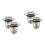 4Pcs Practical Bathroom Sink Drain Stoppers ABS Copper Silver Finish 6