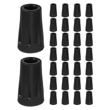 150Pièces Embouts Bâtons De Caoutchouc Noir Durable