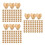 600Pcs Lotus Shaped Cupcake Liners Brown Grease-Resistant Baking Cups 8