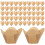 600Pcs Lotus Shaped Cupcake Liners Brown Grease-Resistant Baking Cups 2