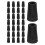 150Pièces Embouts Bâtons De Caoutchouc Noir Durable 2