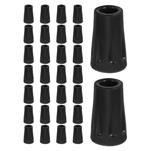 150Pièces Embouts Bâtons De Caoutchouc Noir Durable 1