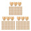 600Pcs Lotus Shaped Cupcake Liners Brown Grease-Resistant Baking Cups 6
