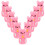 48Pièces Protège-Crayon Silicone Rose Confortable Pour Et École 3