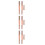 6Pièces Brosses Correctrices Silicone Roses Manche Bois 4