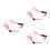 3Pièces Mentonnière Ajustable Casque Rose PP Usage Industriel 8