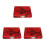 3Pièces Étui À Anches Hautbois Rouge 6 Anches Tissu Protecteur 6
