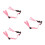 3Pièces Mentonnière Ajustable Casque Rose PP Usage Industriel 7