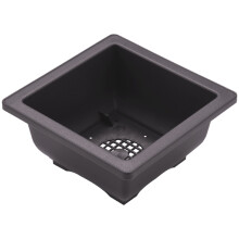 15 PCS 4.7 Inch Flower Pot, Square Plastic Bonsai Training Pot, Flower Succulent Flower Pot Container, for Garden, Interior, Home Decoration