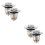 4Pcs Practical Bathroom Sink Drain Stoppers ABS Copper Silver Finish 8