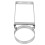 Silver Universal Pipe Clamp Wall Mount for Chimney Pipe Support 1