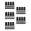 150Pièces Embouts Bâtons De Caoutchouc Noir Durable 5
