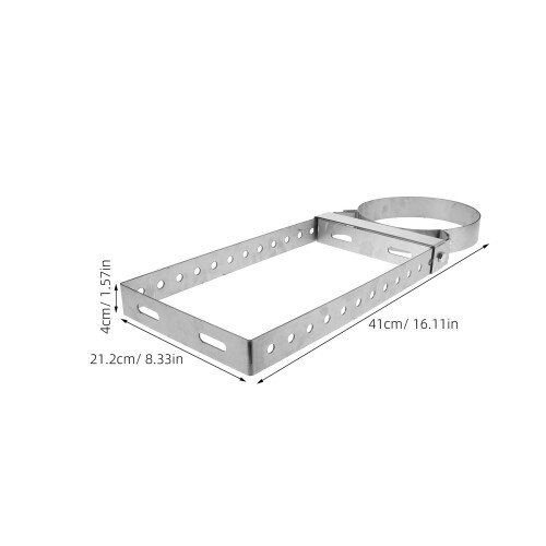 Silver Universal Pipe Clamp Wall Mount for Chimney Pipe Support 1