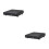 2Sets Black ABS Media Player Compact Cd Player for Kids Study and Play 8