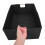 2Pcs Space-Saving Foldable Fabric Storage Boxes Black with Handles 4