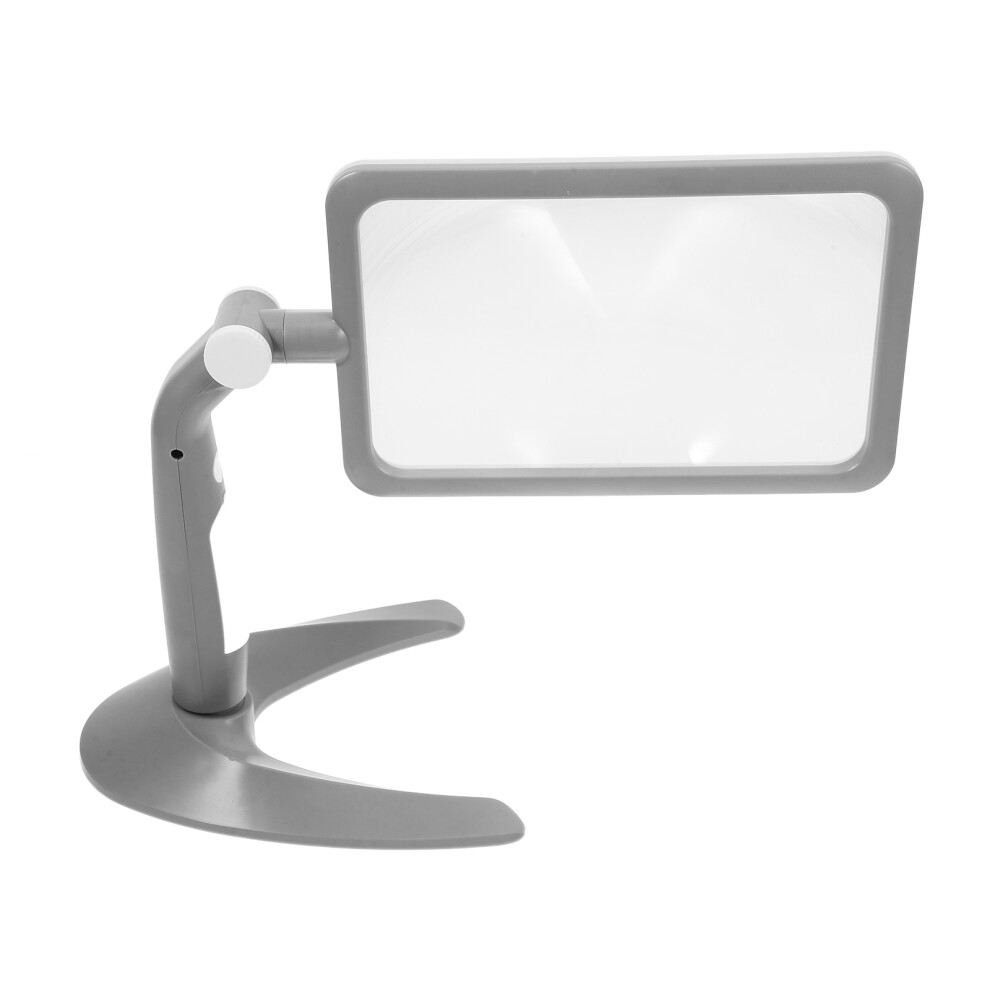 Aboofan Grey 3Pcs Multifunctional Led Desktop & Handheld Reading Magnifiers