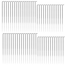 400Pcs Compact Silver Punch Needle Tools Ergonomic Needle Felting Set