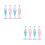 8Pcs Dotting Tools Nail Art Pens Assorted Colors Plastic DIY Craft 7