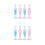 8Pcs Dotting Tools Nail Art Pens Assorted Colors Plastic DIY Craft 5