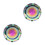 2Pièces Bouchon Huile Alliage Durable Couleur Vibrante Accessoire Auto 8