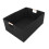 2Pcs Space-Saving Foldable Fabric Storage Boxes Black with Handles 8