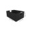 2Pcs Space-Saving Foldable Fabric Storage Boxes Black with Handles 2