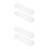 4Pcs Clear Plastic Utensil Case with Fork Spoon Compartments 4