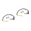 2Pcs Universal Motorcycle Brake Switch Alloy Plug and Play Rear Light 7