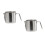 2Pcs Multi-Use Stainless Steel Grease Strainer Oil Storage Jug Silver 7