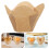 600Pcs Lotus Shaped Cupcake Liners Brown Grease-Resistant Baking Cups 10