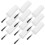 40Pcs White Plastic Nail Polish Brush Replacement Caps for Gel Liquid 9