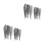400Pcs Compact Silver Punch Needle Tools Ergonomic Needle Felting Set 5