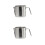 2Pcs Multi-Use Stainless Steel Grease Strainer Oil Storage Jug Silver 5