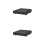 2Sets Black ABS Media Player Compact Cd Player for Kids Study and Play 4