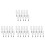 40Pcs White Plastic Nail Polish Brush Replacement Caps for Gel Liquid 2