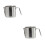 2Pcs Multi-Use Stainless Steel Grease Strainer Oil Storage Jug Silver 2