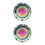 2Pièces Bouchon Huile Alliage Durable Couleur Vibrante Accessoire Auto 5