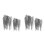 400Pcs Compact Silver Punch Needle Tools Ergonomic Needle Felting Set 4