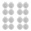 16Pcs Durable Metal Golf Hat Clips Silver Ball Marker Holders for Golf 6