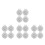 16Pcs Durable Metal Golf Hat Clips Silver Ball Marker Holders for Golf 7