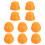 20Pcs Kids Playground Hardware Nut Caps Orange Plastic Safety Covers 2