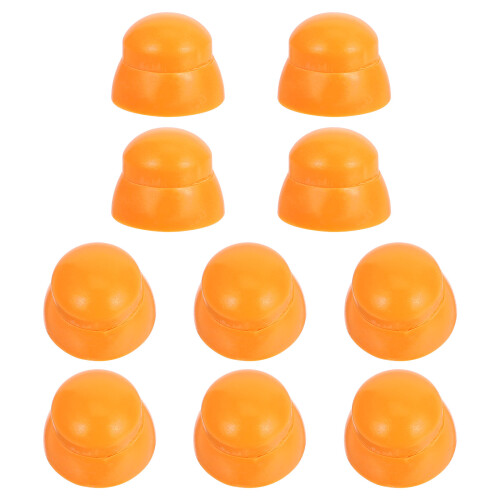 20Pcs Kids Playground Hardware Nut Caps Orange Plastic Safety Covers 1