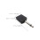 20Pcs Stereo Headphone Jack Adapter Black Plastic Metal for Audio Use 2
