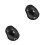 2Pcs Black Durable Rubber Rv Cable Plate Coaxial TV Connector Hookup 4