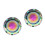 2Pièces Bouchon Huile Alliage Durable Couleur Vibrante Accessoire Auto 3