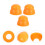 20Pcs Kids Playground Hardware Nut Caps Orange Plastic Safety Covers 11