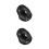 2Pcs Black Durable Rubber Rv Cable Plate Coaxial TV Connector Hookup 6