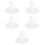 5Pcs White Fishtail Bridal Skirts Lightweight Underskirts 9
